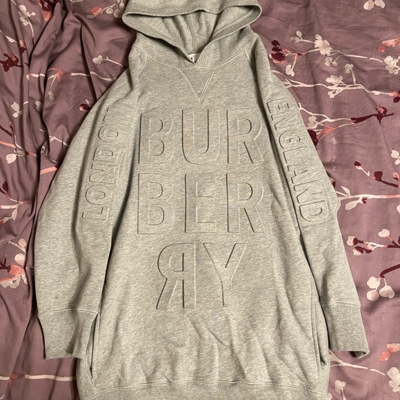 Authentic Burberry Aurora hoodie dress sz 10 youth like new - Picture 4 of 6